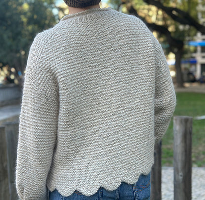 Scallop Sweater Knitting Pattern