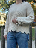 Scallop Sweater Knitting Pattern