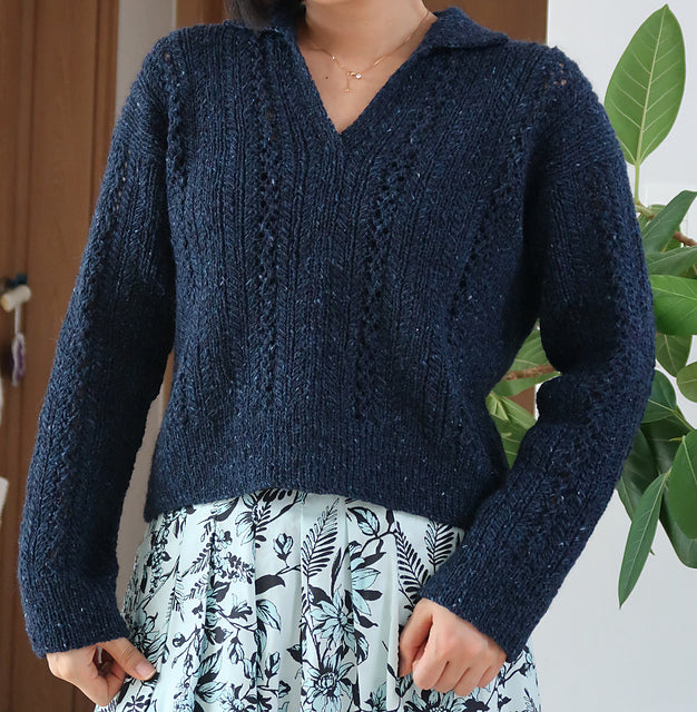 Textured Polo Knitting Pattern
