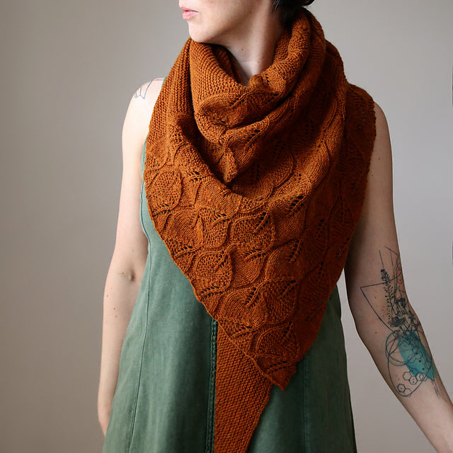 Leaf Lace Shawl Knitting Pattern