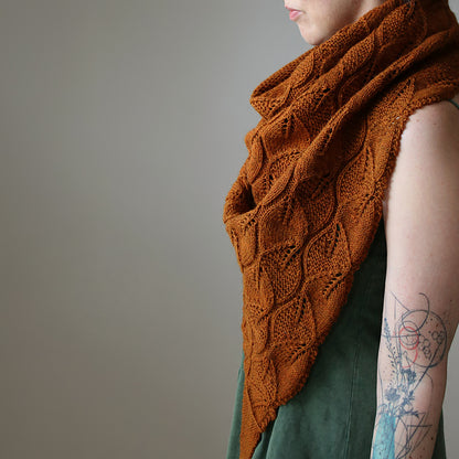Leaf Lace Shawl Knitting Pattern