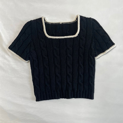 Cable Square Top Knitting Pattern