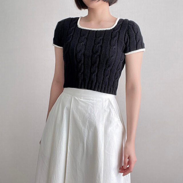 Cable Square Top Knitting Pattern