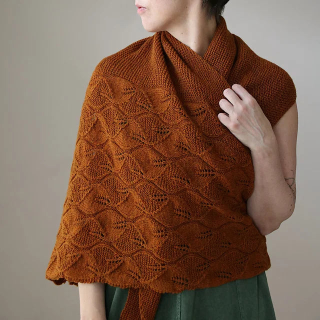 Leaf Lace Shawl Knitting Pattern