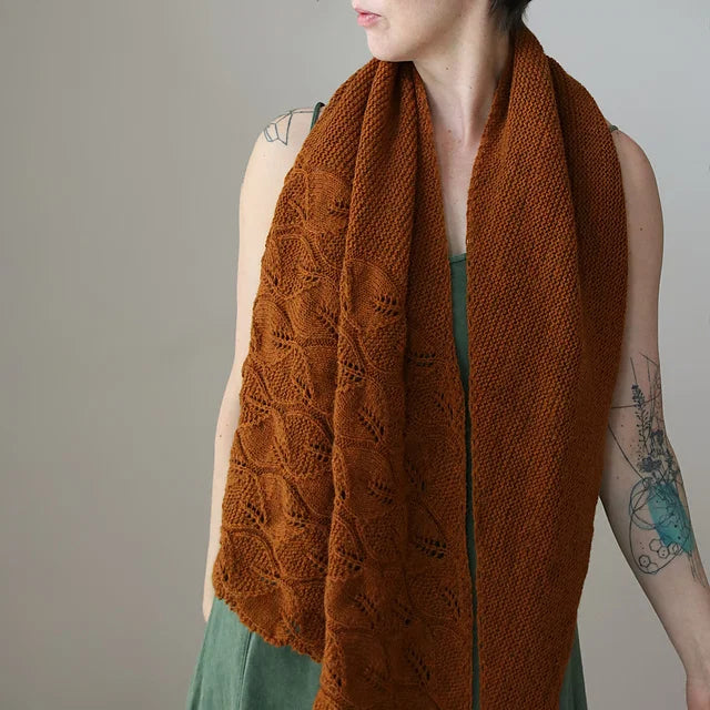 Leaf Lace Shawl Knitting Pattern