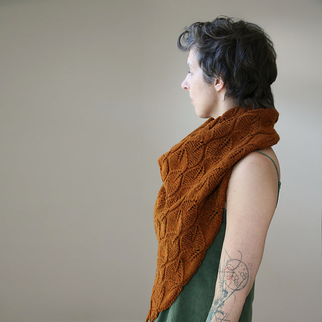 Leaf Lace Shawl Knitting Pattern