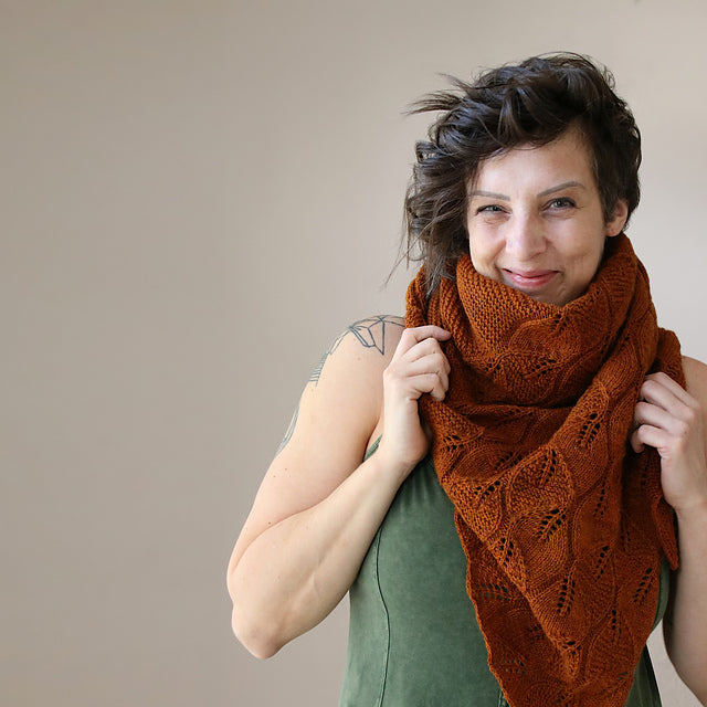 Leaf Lace Shawl Knitting Pattern