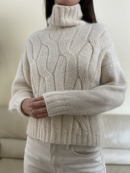 Chunky Cable Sweater Knitting Pattern