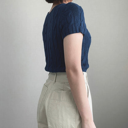 Cable Square Top Knitting Pattern