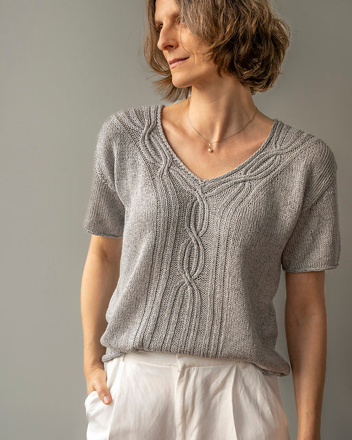 Cable Tee Knitting Pattern