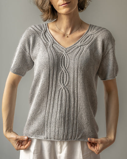 Cable Tee Knitting Pattern