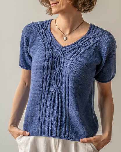 Cable Tee Knitting Pattern