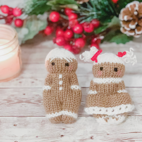 Gingerbread Friends Knitting Pattern