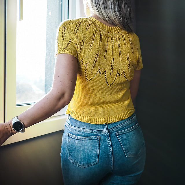 Leaf Tee Knitting Pattern