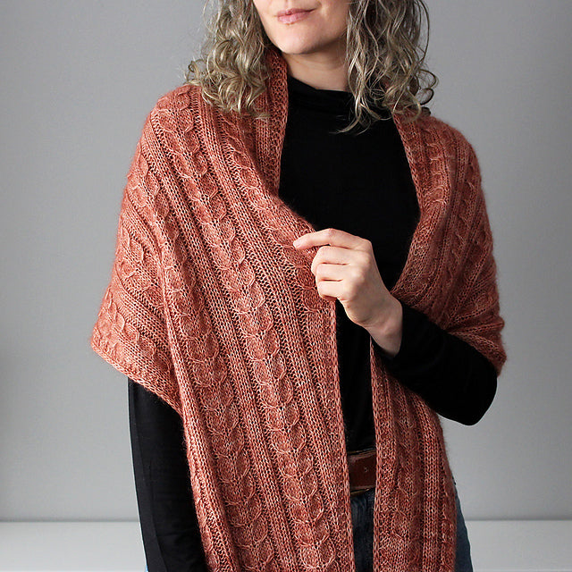 Neck Shawl Knitting Pattern