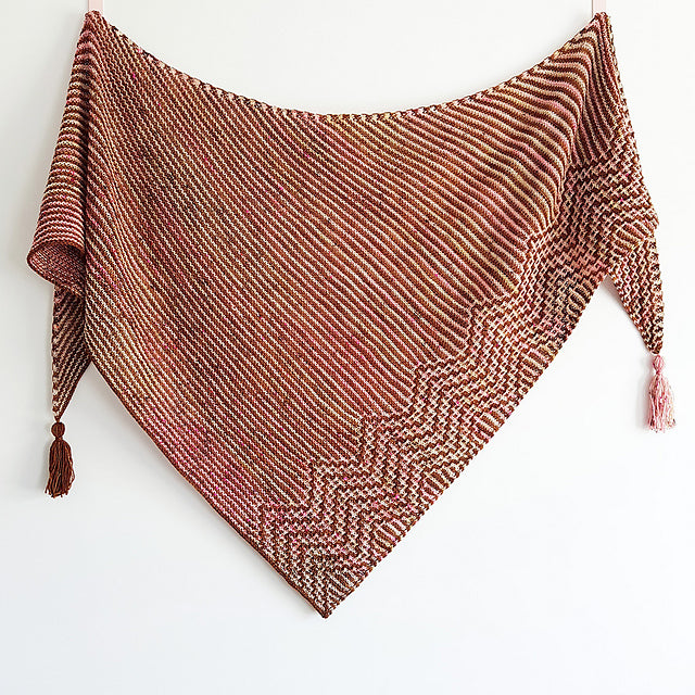 Zigzag Mosaic Shawl Knitting Pattern