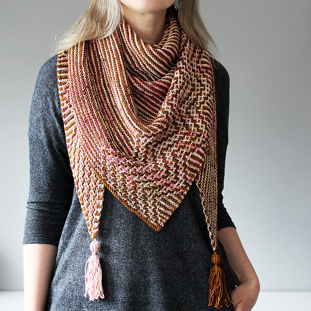Zigzag Mosaic Shawl Knitting Pattern