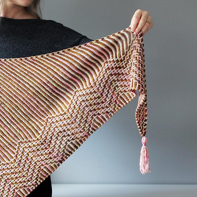 Zigzag Mosaic Shawl Knitting Pattern