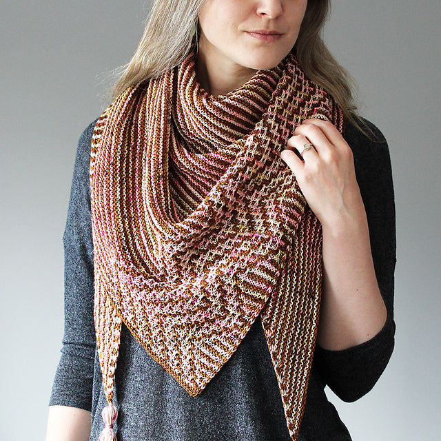 Zigzag Mosaic Shawl Knitting Pattern