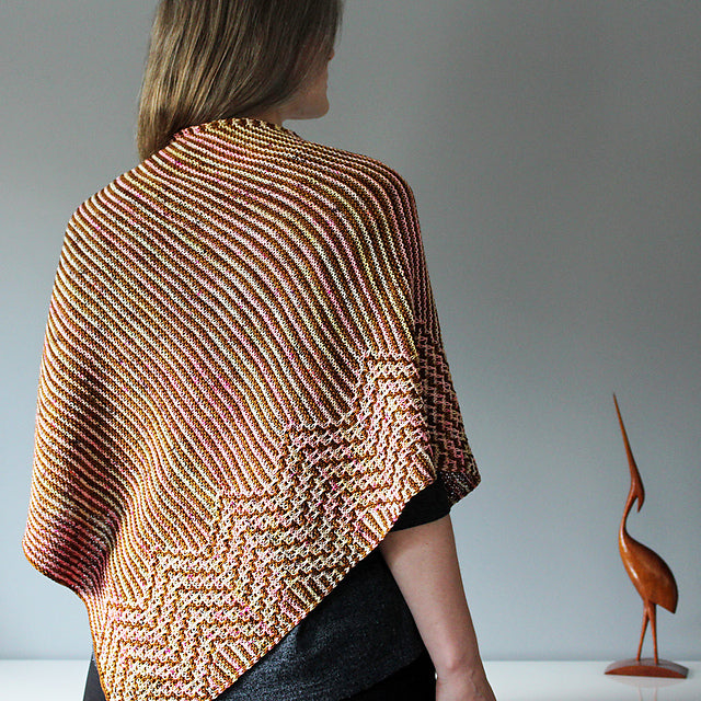 Zigzag Mosaic Shawl Knitting Pattern