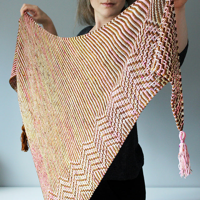 Zigzag Mosaic Shawl Knitting Pattern