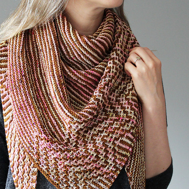 Zigzag Mosaic Shawl Knitting Pattern