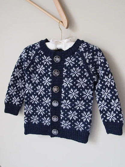 Kids Colorwork Cardigan Knitting Pattern