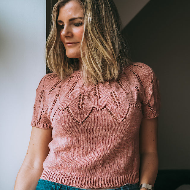 Leaf Tee Knitting Pattern