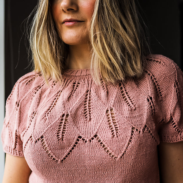Leaf Tee Knitting Pattern