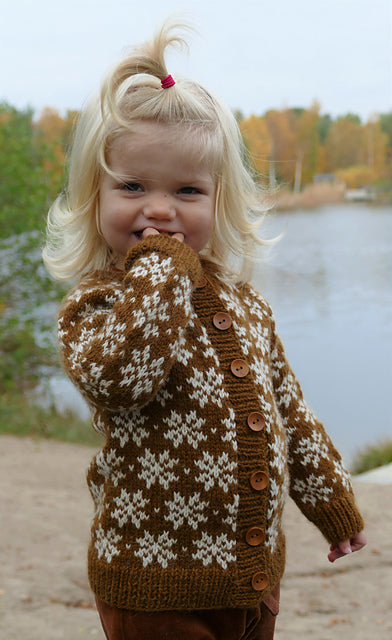 Kids Colorwork Cardigan Knitting Pattern