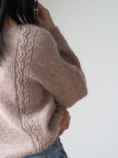 Wave Rib Sweater Knitting Pattern