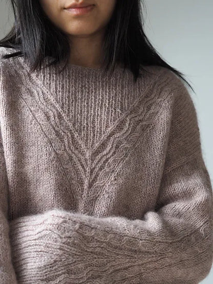 Wave Rib Sweater Knitting Pattern