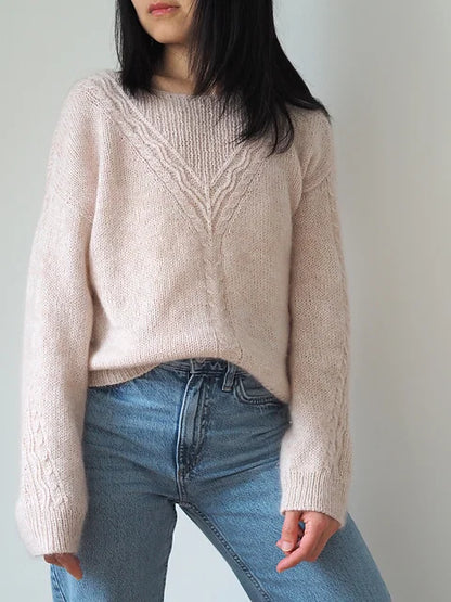 Chevron Cable Sweater Knitting Pattern