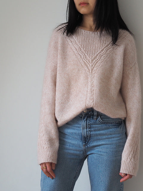 Chevron Cable Sweater Knitting Pattern