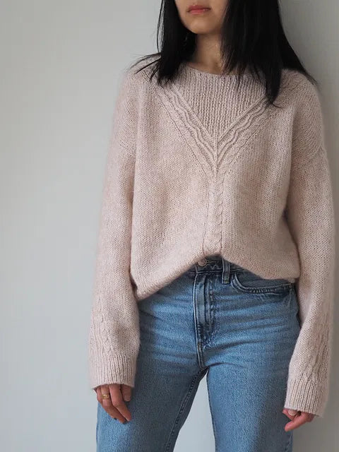 Wave Rib Sweater Knitting Pattern