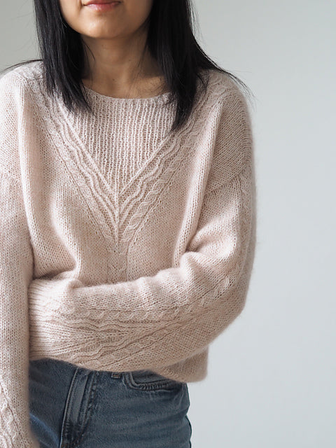 Chevron Cable Sweater Knitting Pattern