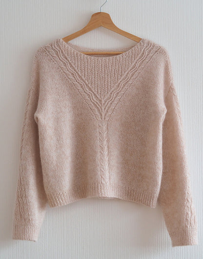 Chevron Cable Sweater Knitting Pattern