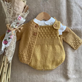 Pineapple Cardigan and Romper Knitting Pattern