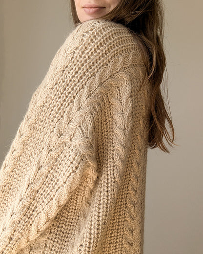 Oversized Cardigan Knitting Pattern