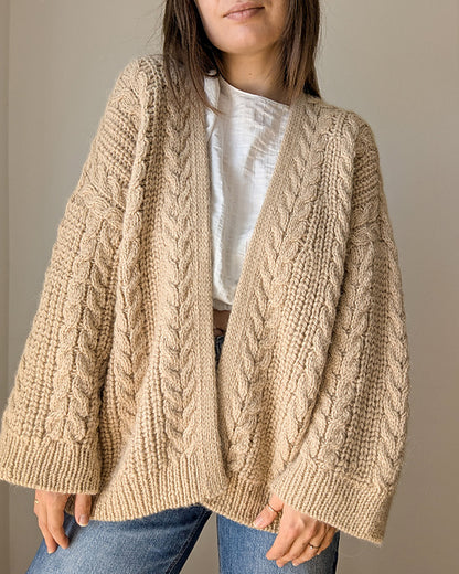 Oversized Cardigan Knitting Pattern