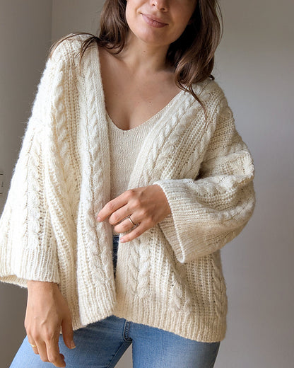 Oversized Cardigan Knitting Pattern