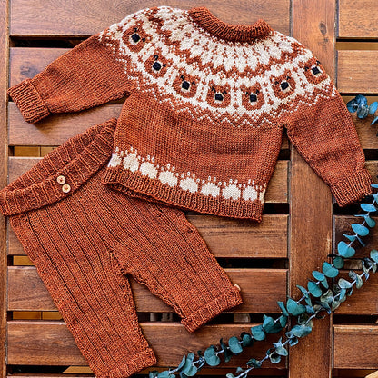 Baby Sweater & Pants Knitting Pattern