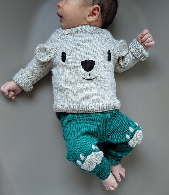 Baby Bear Set Knitting Pattern