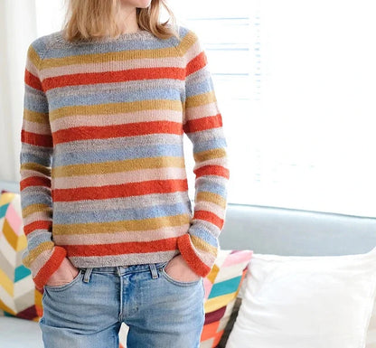 Colorline Sweater Knitting Pattern