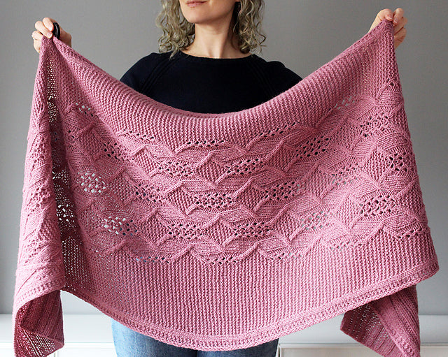 Garden Whispers Wrap  Knitting Pattern