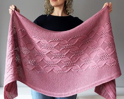 Garden Whispers Wrap  Knitting Pattern