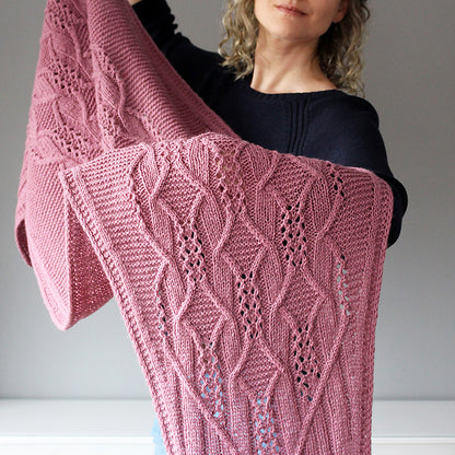 Garden Whispers Wrap  Knitting Pattern