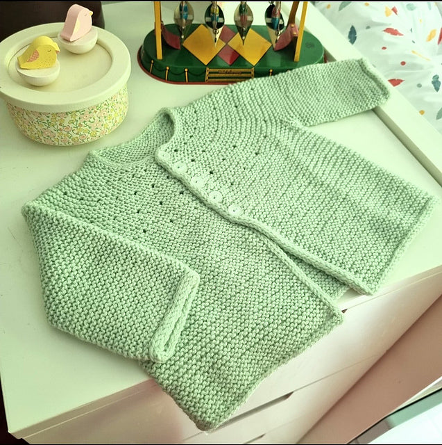 Easy Baby Cardigan Knitting Pattern
