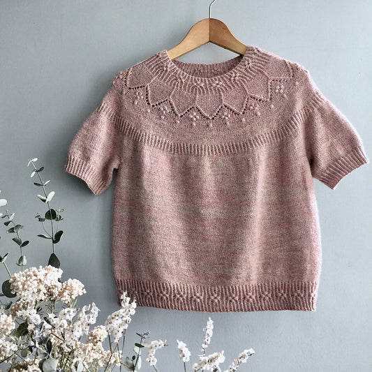 Floral Tee Knitting Pattern