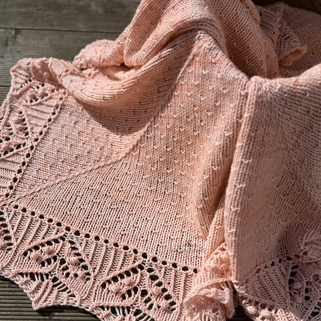 Blossom Baby Blanket Knitting Pattern
